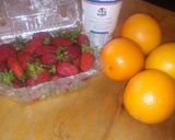 A picture of step 1 of Strawberry 🍓 smoothie.