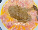 Hình bước làm 3 của món Mắm chưng thịt bằm hột vịt
