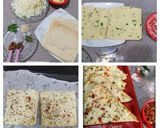 A picture of step 1 of Chilli cheese bread.