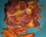 A picture of step 6 of Pizza Ziti.