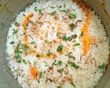A picture of step 15 of Karachi Biryani 🤤😋🥰❤️.