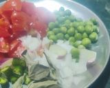 A picture of step 2 of Vegetables Upma.