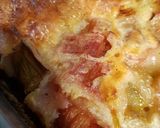 A picture of step 4 of Rhubarb puffed pudding.
