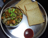 பாலக் சோலே(Palak chole)& டோஃபு பட்டாணி மசாலா& ராஜ்மா மசாலா(Rajma Masala)&ஃப்ரஸர் குக்ட் வெஜிடேபிள்ஸ் ரெசிபி ஸ்டேப் 9 புகைப்படம்