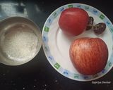 A picture of step 1 of Apple dates milkshake.