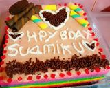 Foto langkah ke 5 dari resep Rainbow cake kukus mudah.