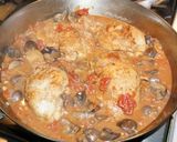 A picture of step 4 of Chicken Marengo, Jon Style.