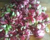 A picture of step 1 of Agathi poo poriyal.