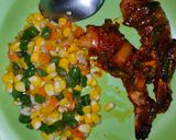Foto langkah ke 5 dari resep Grilled Tiger Prawn - [Black Pepper & BBQ] Sauce (Oven).