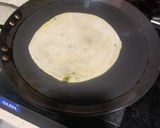 A picture of step 4 of Aloo Maithi (Fenugreek) leaves stuff Paratha.