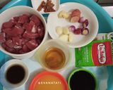 A picture of step 1 of Sate Maranggi from Purwakarta.