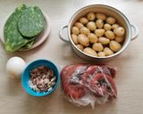 Foto del paso 1 de la receta: Taquitos de longaniza con papas y nopales