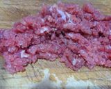 Hình bước làm 1 của món Mì ý sốt bò bằm