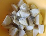 A picture of step 1 of Rosemary potato wedges #authormarathon #localingredientscontest.