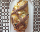 Foto del paso 5 de la receta: Berenjena rellenas de atún con quesos y roquefort