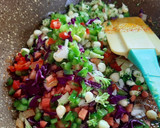 A picture of step 3 of Veggie Coconut Suji Upma.