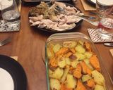 A picture of step 4 of Potato and Sweet Potato bake.