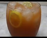 A picture of step 3 of Leamon Iced Tea#Ramadan Special.