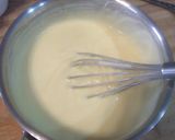Une image de l'étape 3 de Flan chocolat blanc mure.