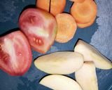 Foto langkah ke 1 dari resep Jus apel + tomat + wortel (jus 3 diva) tanpa gula & tanpa madu.