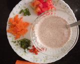 A picture of step 1 of Ragi Carrot Uttapam.