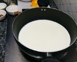 A picture of step 1 of Mango rabri.