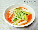 Hình bước làm 3 của món Nộm Mực Rau Củ 오징어 초무침
