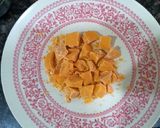 A picture of step 1 of Orange Nutty Choco Bar.