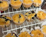 A picture of step 9 of 🫐 🧁 The BEST eggless Blueberry Muffins 🫐 🧁.