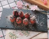 Hình bước làm 2 của món Chocolate Dâu Tây
