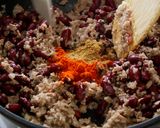 A picture of step 3 of Chili con Carne Recipe🌶️😋.