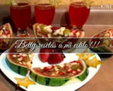 Foto del paso 7 de la receta: Gelatina con frutas encapsuladas en una sandía