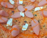 Hình bước làm 4 của món Pizza mì gói