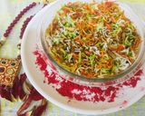 A picture of step 6 of Gajar-Gur Rice.