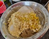 A picture of step 2 of Aloo sev.