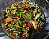 Gambar langkah 5 resipi Kacang Bendi Kicap Kegemaran Anak-anak.