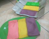 Foto langkah ke 8 dari resep Rainbow Cake kukus.