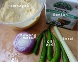 Gambar langkah 1 resipi Masak Lemak Tempoyak Bersama Daun Bayam.