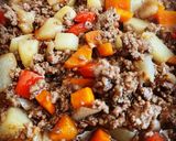A picture of step 6 of Filipino Beef Giniling.