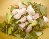 花枝丸炒青菜🥬的食譜步驟2照片