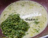 A picture of step 5 of Ladyfingers Peas Goan Curry.
