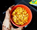 A picture of step 1 of Elephant Yam (Suran) cooked with Shrimps.