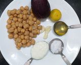 A picture of step 1 of Creamy Arabian Hummus.