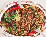 वेज स्पाइसी नूडल्स (veg spicy noodles recipe in Hindi) रेसिपी चरण 4 फोटो