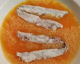 Foto del paso 2 de la receta Pincho de Boquerones fritos con Pimiento verde asado