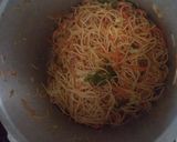 A picture of step 3 of Sooji noodles healthy version.