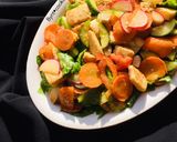 A picture of step 16 of Fattoush salad.