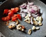 A picture of step 2 of Kele ka kofta.
