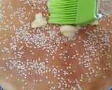 A picture of step 13 of Dilkush or sweet bread with coconut and tutti frutti filling.