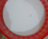 A picture of step 2 of Corn Starch Halwa.